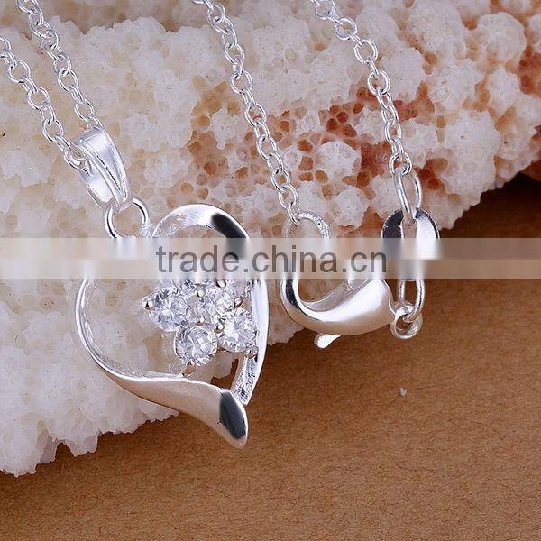 Alibaba vogue heart decorative crystal pendants with cz stone flower LKNSPCP205