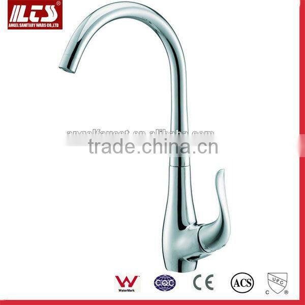 New Modern Brushed Nickel Kitchen Stainless Sink Wet Bar Tap Vessel Faucet