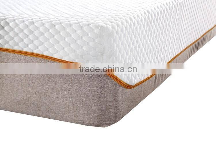 Cooler gel memory foam mattress 27cm thick roll packed in a box