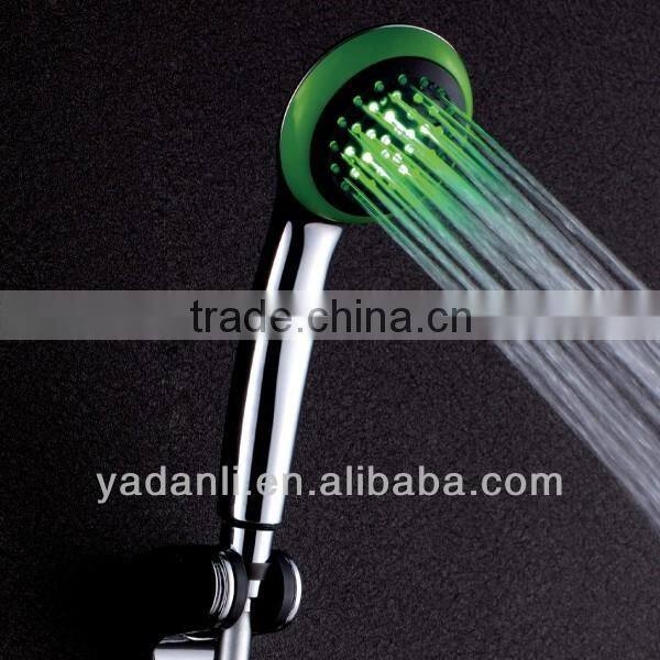 chrome finished water saving fashion led shower heads