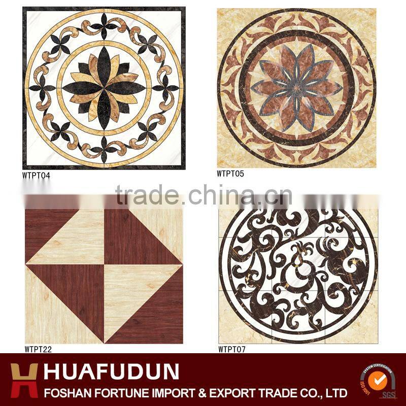 2014 New Design 600x600mm 5D Inkjet sun stone coated metal roof tile