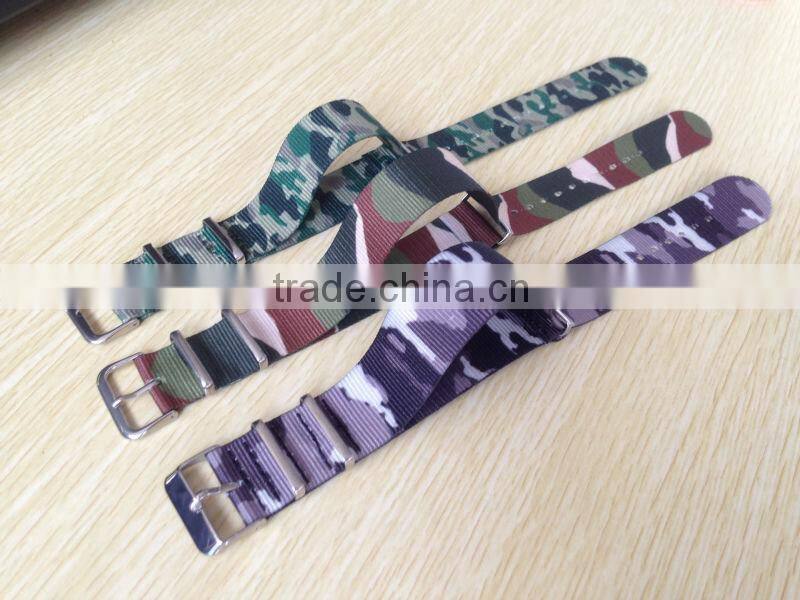 Assorted Color Nato Watch Strap With IP Gold Rose buckle