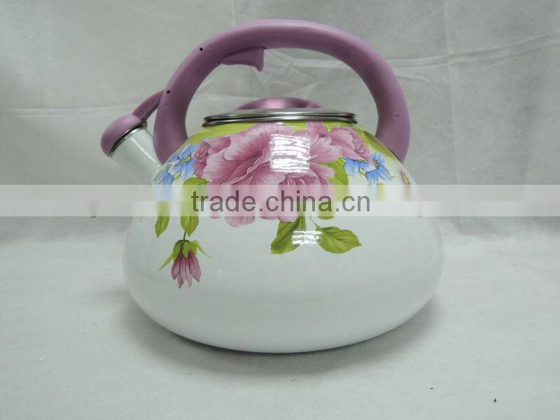 3.5L Beautiful enamel whistling kettle/Kitchen ware