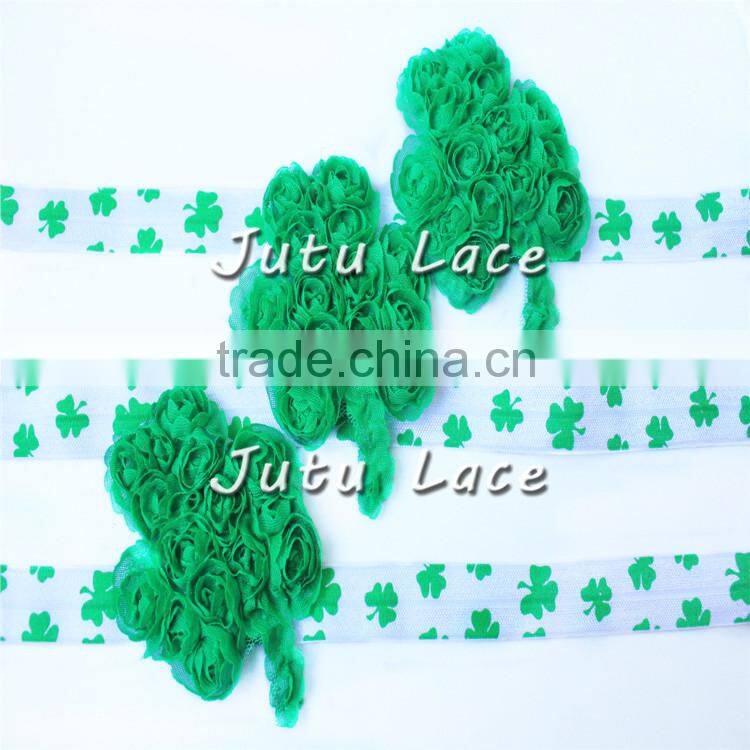 Low-priced to sale shamrock flower, Easter day accessories/ shabby leaves flower