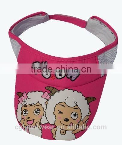 OEM fashion high quality sports custom cheap visor/ sun visor/ pvc sun visor cap