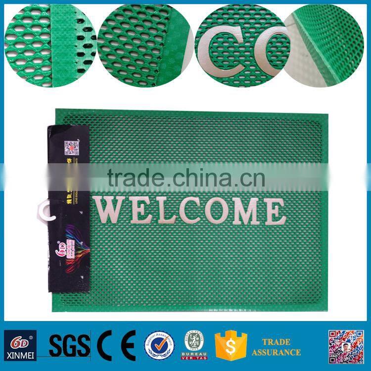 WELCOME word Waterproof pvc Anti-slip carpet rug