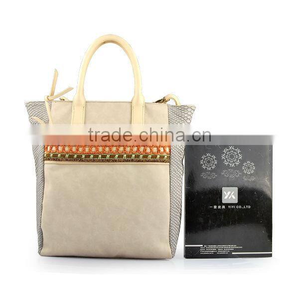 1879 Latest Costom fashion cowhide leather woman tote bag