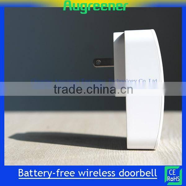 innovate of batteryless&wireless doorbell used to waterproof US Plug in Qingdao AG101N