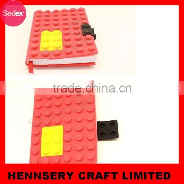 Soft pvc custom 3D cute soft cover school notebook cover designs