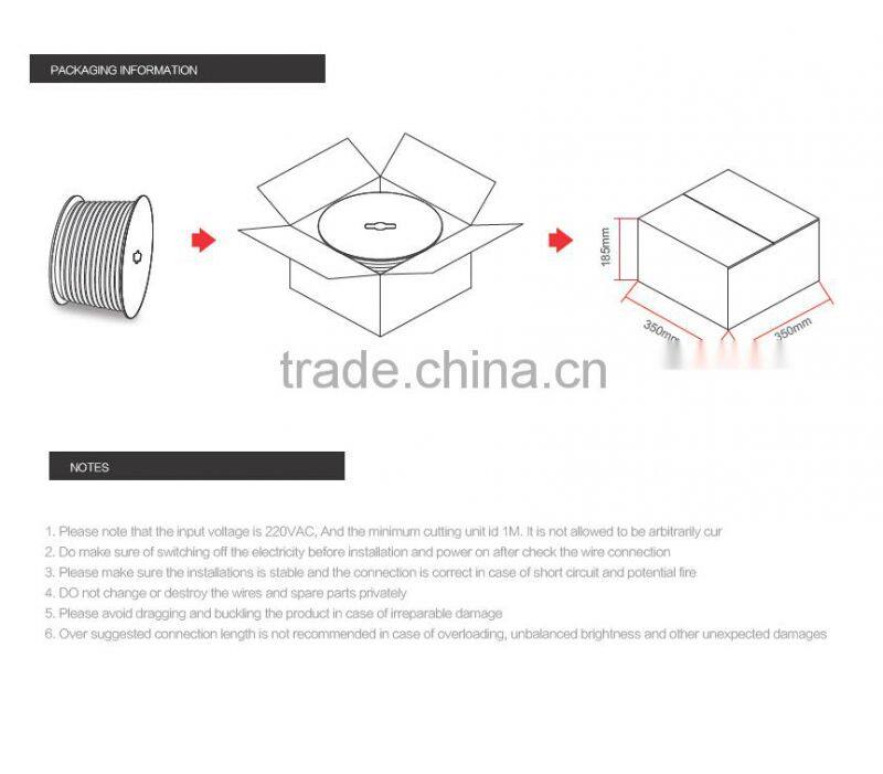 high voltage smd flexible led strip from professional led product factroy