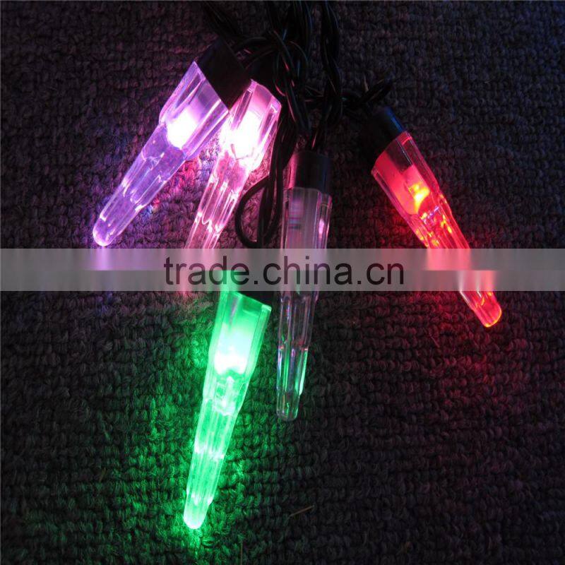 hanging led strings light with icicle CE ROHS