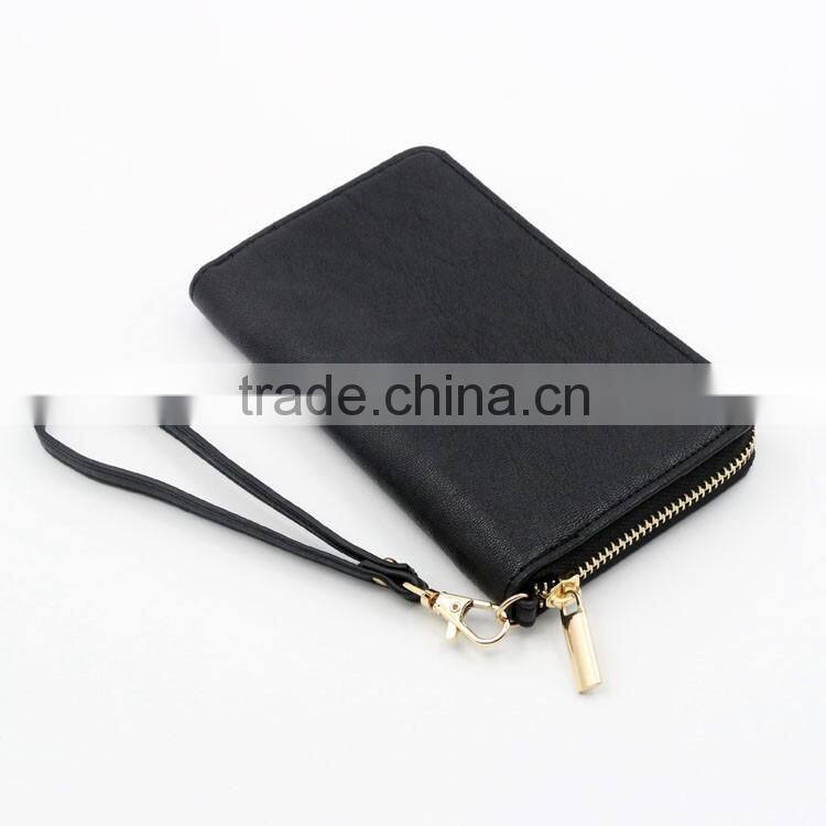 2016 latest fashionable PU leather wallet, phone 6 wallet factory directly