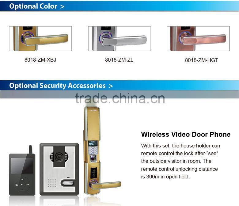LSD8018 high quality fingerprint card key lock