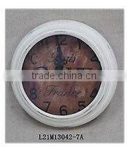 Brass Color Round Roman Numeral Antique Vintage Large Wall Clock Metal