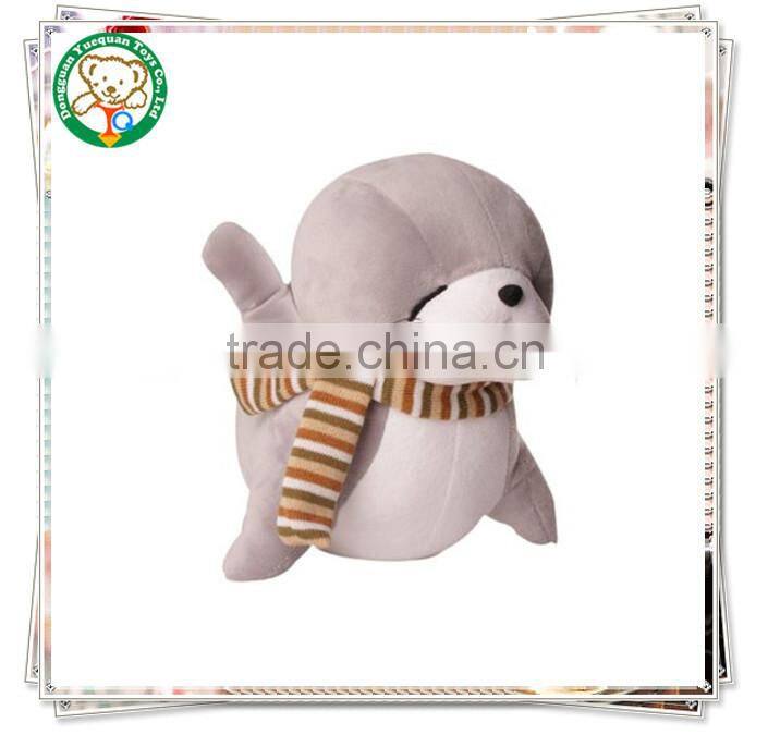 Cartoon charater dolphin plush toy