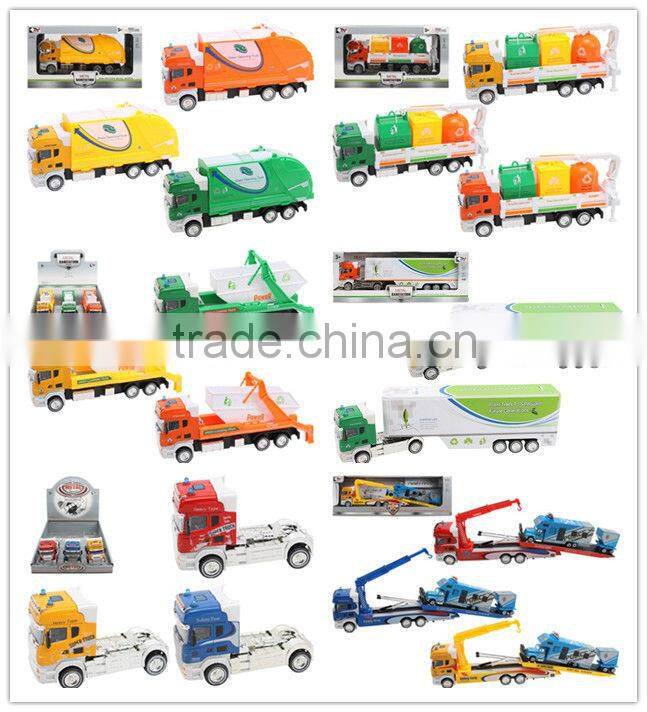 Alloy 1:42 scale model garbage truck toy for sale