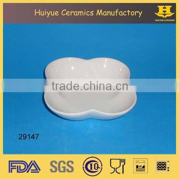 Porcelain flower shape bowl, fruit bowl