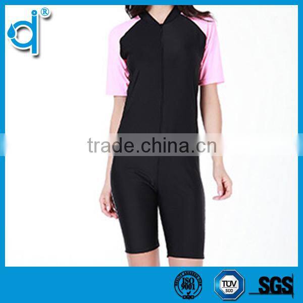 Close-fitting Anti-bacterial Zipper Black and Blue Jumpsuits Neoprene Wetsuits