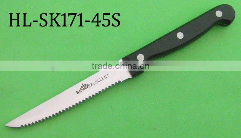 Black POM handle kitchen chef knife with new style