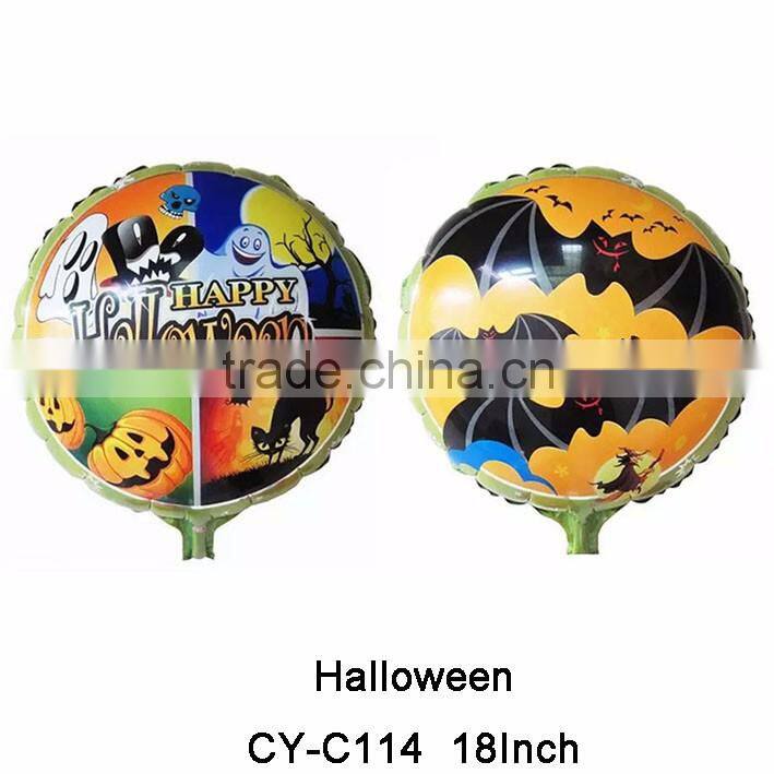 2016 wholesale product inflatable Halloween Pumpkin Decoration Merry Chrismas foil balloon