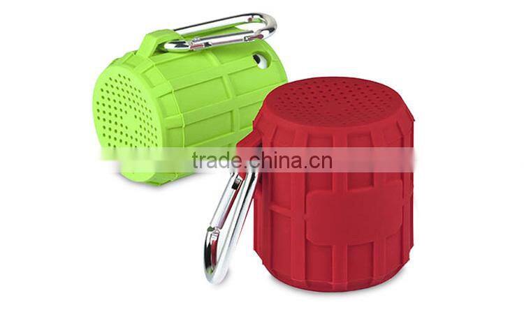 Portable Wireless Music Mini Bluetooth Speaker with Metal Keychain for laptops,Accept OEM/ODM