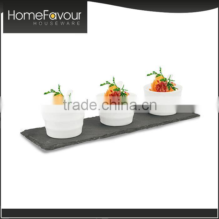 Top Supplier Made In China Acacia Wood Base 3pcs Tapas Set