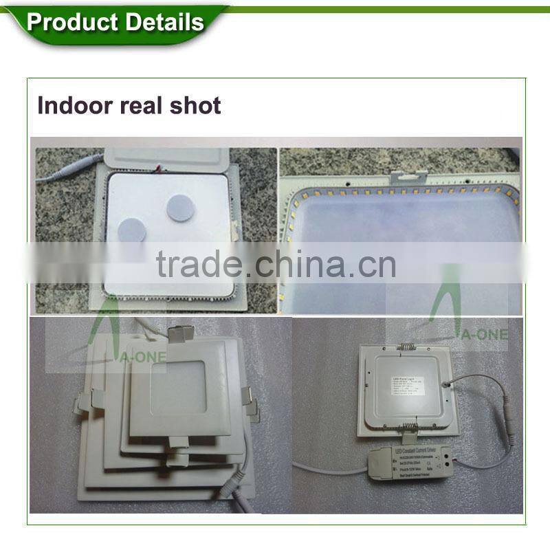 Ultra-thin LED Ceiling Lamp 13mm Square LED Panel Light 6w made in China