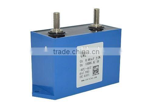 metallized polypropylene film capacitor , resonance capacitor, 0.68uf 1500v