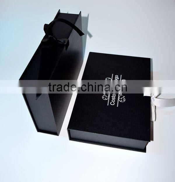 High quality matt black custom hair extension packaging wholesale