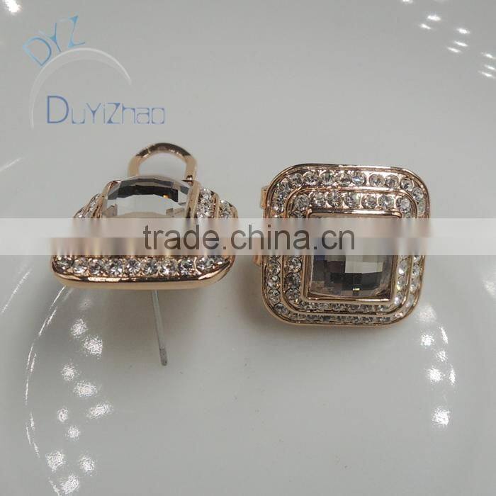 gold plated wholesale alloy necklace jewelry with crystal stone