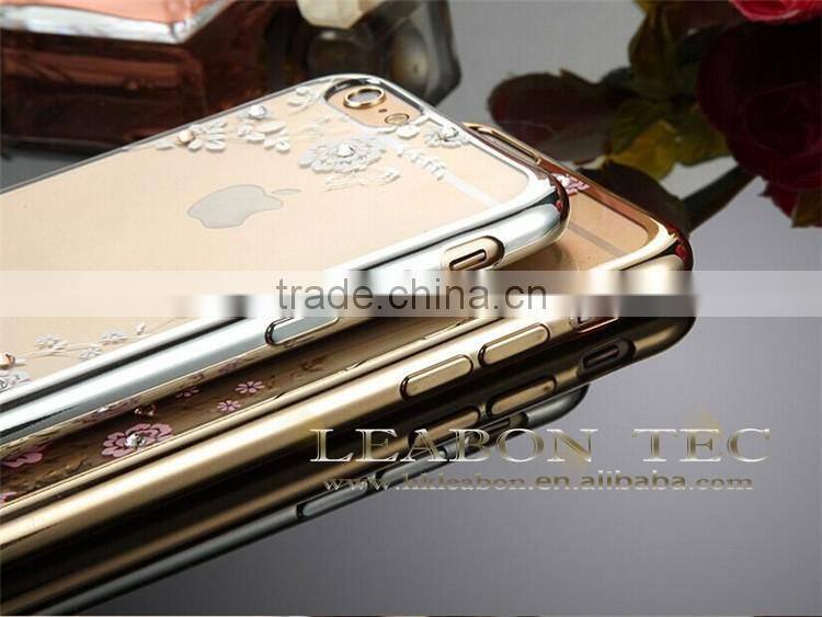 newUltra-thin for iphone 6 clear case 4.7 inch transparent 5.5 inch TPU cell phone case electroplating cheap TPU for Iphone 6/6s