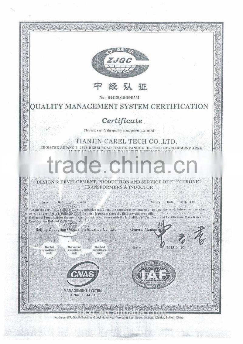 high voltage switching transformer with ROHS compliance, high frequency, output voltage up to 15000V