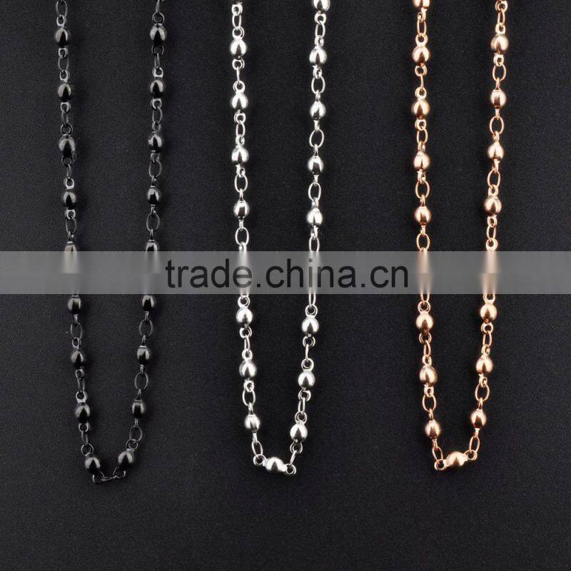 Custom Jewelry Wholesale Stainless Steel Nigeria Bead Necklace