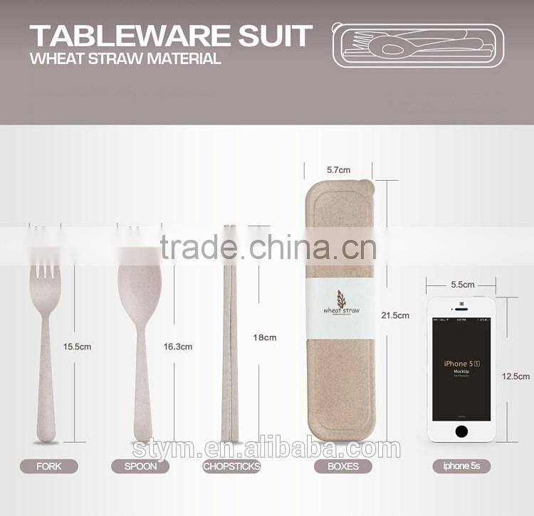 Natural Wheat straw China wholesale tableware set