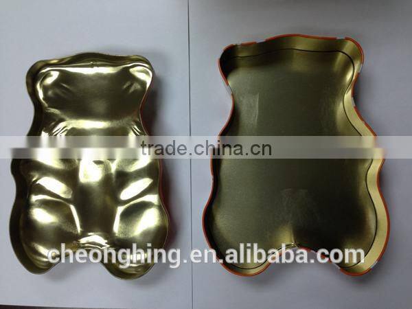 Bear Shape Chocolate Tin Box