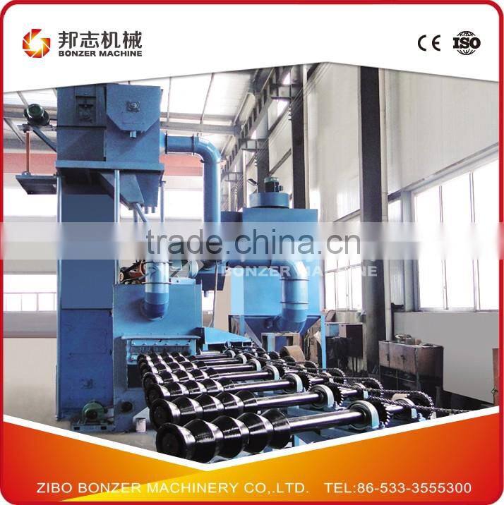 QG Series Steel Pipe Outer/Iner Wall Special Shot Blasting Cleaning Machine Used For Duct Blaster