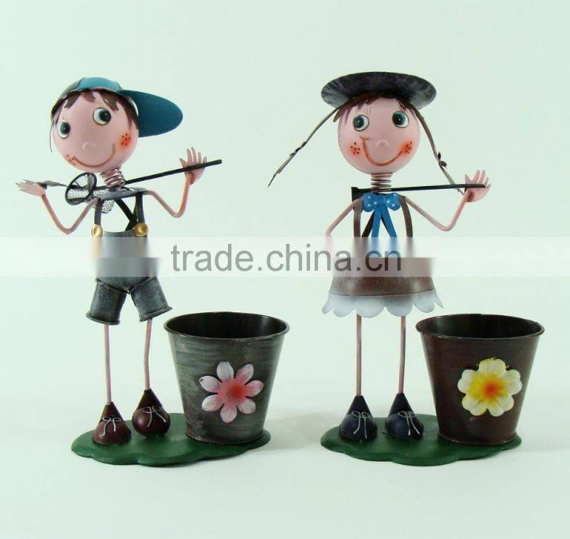 Household Item Flower Doll Garden Iron Doll