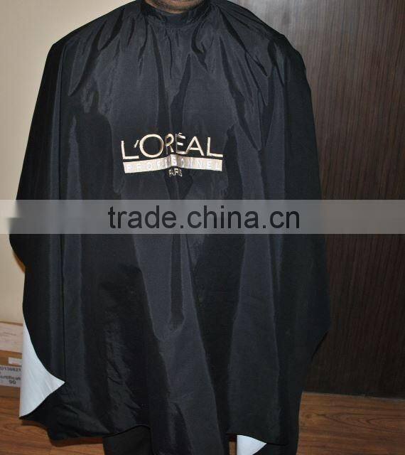 Professional high quality waterproof customized waterproof pvc hairdressing capes