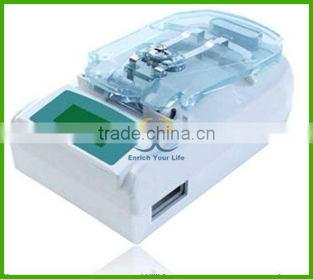 Universal charger with USB port and LCD