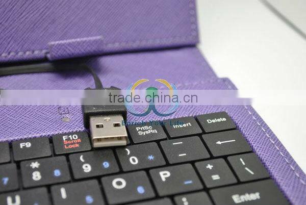 7 8 9 10 inch Tablet Mini Micro USB 2.0 Keyboard Leather Case English or Russian for multi-Lnaguage Tablet PC MID
