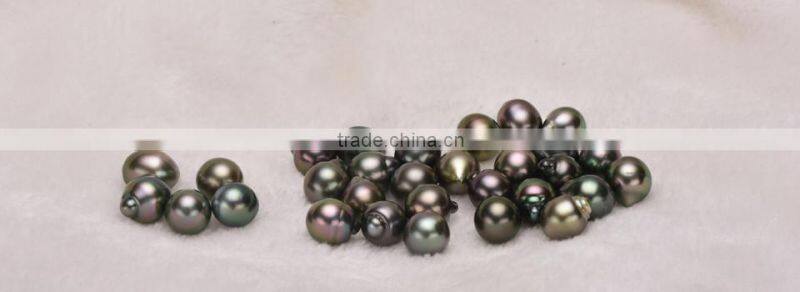 wholesale Cultured Saltwater Tahitian black pearl beads for jewelry making