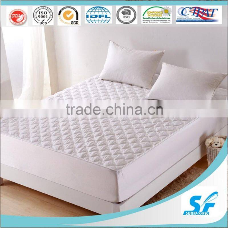 Hypoallergenic down proof mattress topper with skirt elastic