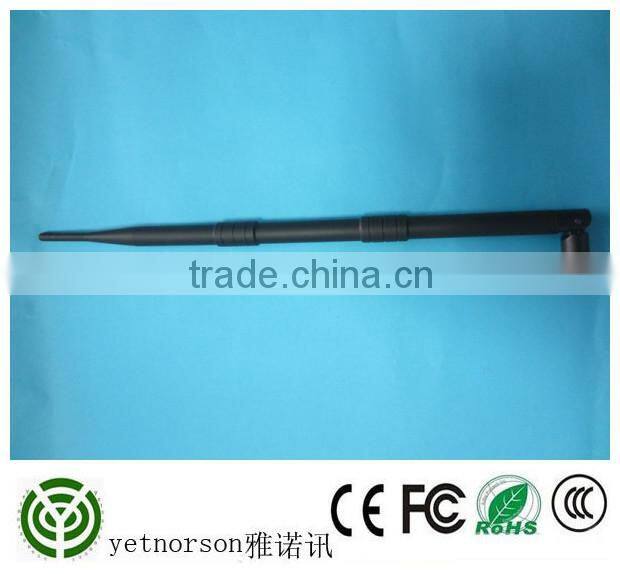 (factory price )2.4G wifi rubber antenna 9 dbi with magnetic base