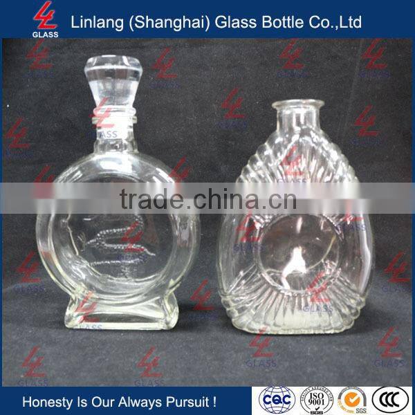 Wholesale Manufacturer Glass Bottle New Design Wine Glass Bottle