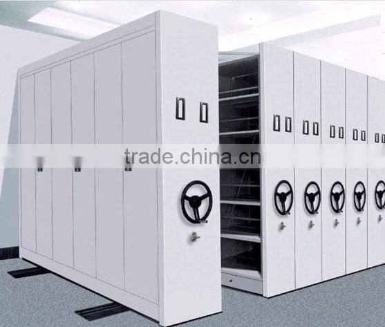 Mobile compactor documents steel storage mass shelf