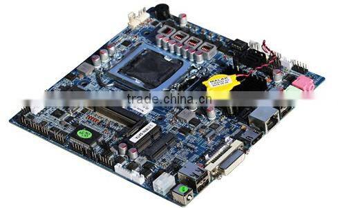 QM6800 mini-itx motherboard with DC, ultrathin, high speed, Intel H61chipset, i3/i5/i7,manily apply to finace, retail and ect.