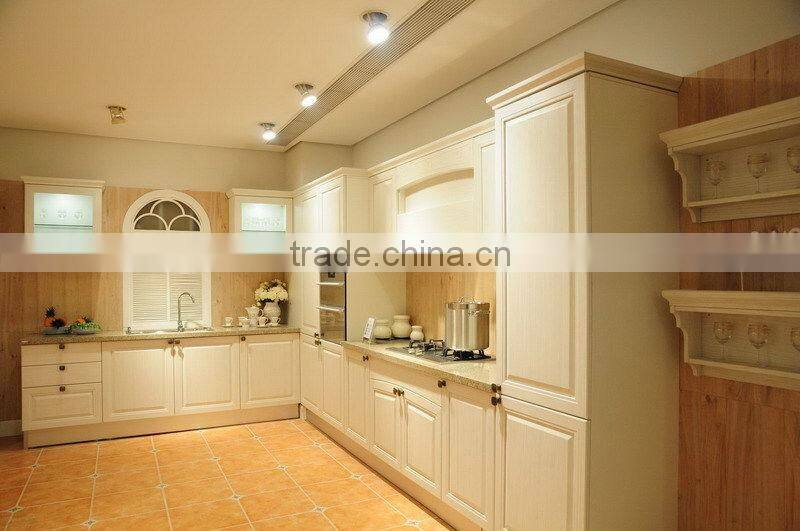 American style classical PVC shaker door kitchen cabinet