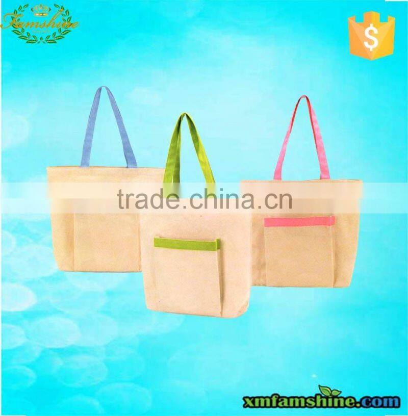 Customized organic cotton tote bag