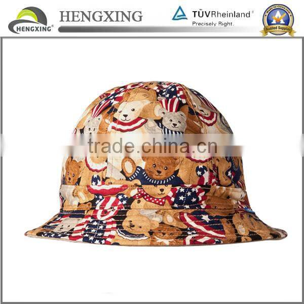 2015 wholesale promotional hot sell buy cotton cartoon anime bucket hat