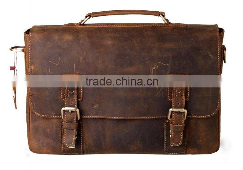 custom genuine leather attache case, briefcase for business attache case,fashion cattlehide attache case
